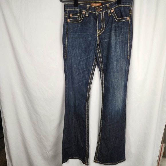 David Kahn Womens Jeans NWT‎ Nikki Flared Size 29 Dark Wash - Picture 1 of 10
